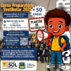 ASSAÍ - Boas notícias para quem quer se preparar para o vestibular e o ENEM!