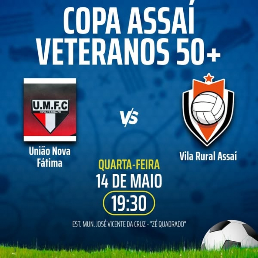 ASSAÍ – A BOLA VAI ROLAR NESTA QUARTA NO 13 DE MAIO