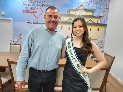 ASSAÍ - PREFEITO TUTI RECEBE A MISS NIKKEY PARANÁ 2025!